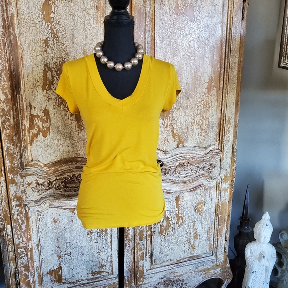 Mossimo Supply Co. Tops - New Mustard Mossimo V Neck. Size Medium